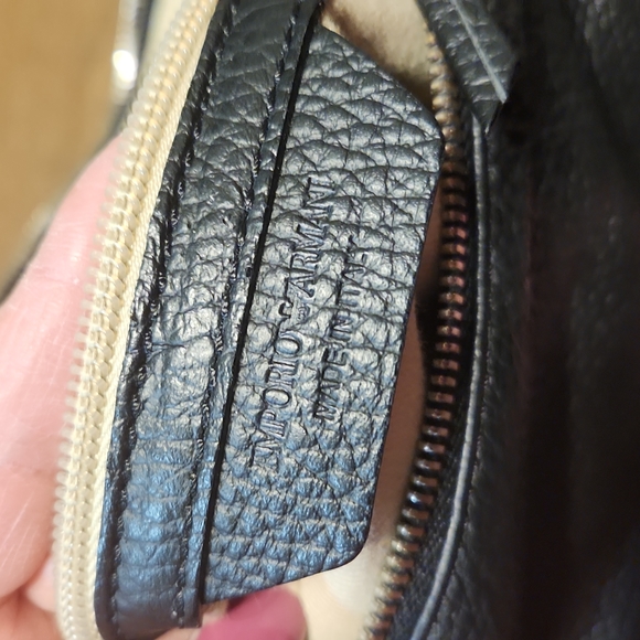 Emporio Armani black hobo purse - Picture 6 of 11